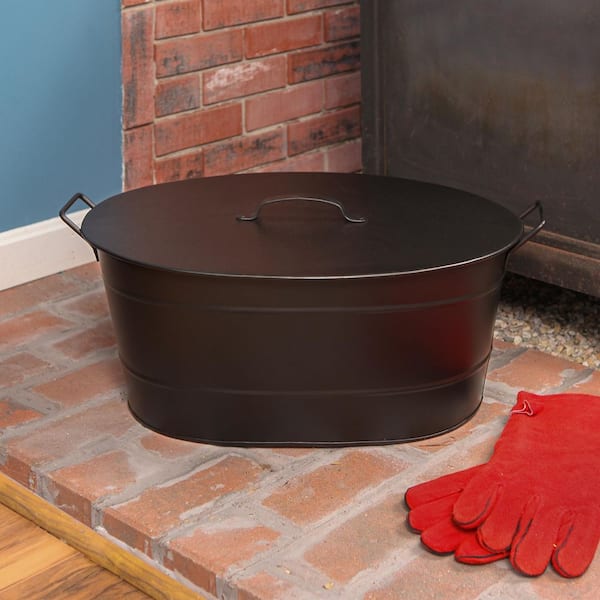ACHLA DESIGNS Versatile Traditional Galvanized Steel Oval Tub w