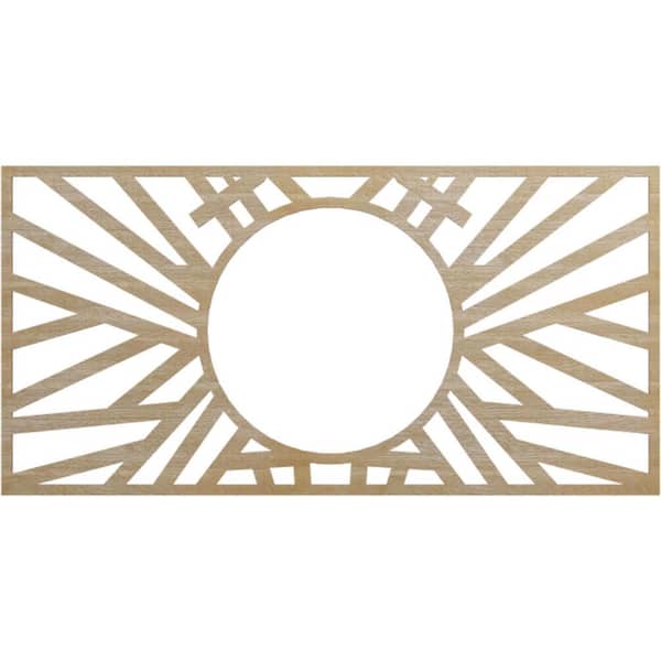 Ekena Millwork 0.375 in. x 30 in. x 15 in. Wood (Birch) Medallion Moulding