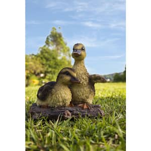 Ducklings Garden Statue in Yellow/Black