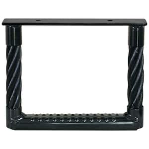 Black Powder Coated Cable Type Truck Step - 9 in. x 12 in. x 1.38 in. D