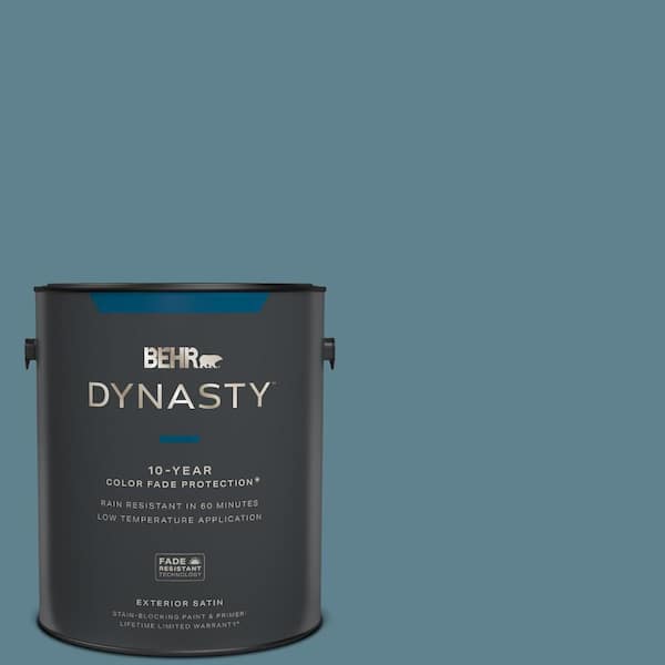 BEHR DYNASTY 1 gal. S4705 Blueprint Satin Enamel Exterior Stain