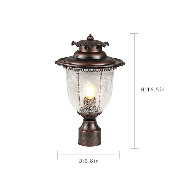 Marquette Line Voltage Black 1-Light 4 in. x 4 in. Deck Post Light Lantern Marquette Line Voltage Black 1-Light 4 in. x 4 in. Deck Post Light Lantern