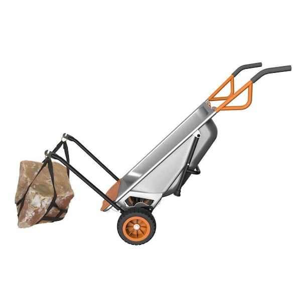 Worx 3 cu. ft. AeroCart Wheelbarrow, Dump and Yard Cart in One WG050 - The  Home Depot