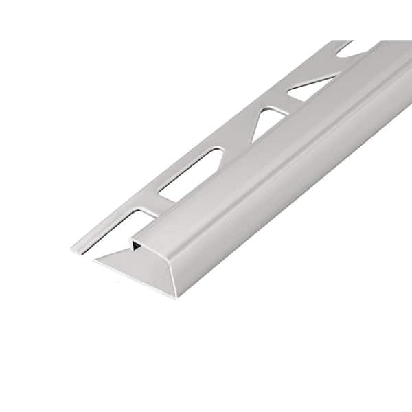 SQUARELINE 0.34375 in. D x 98.5 in. W x 98.4 in. L Square Box Stainless Steel Natural Molding and Transition Trim