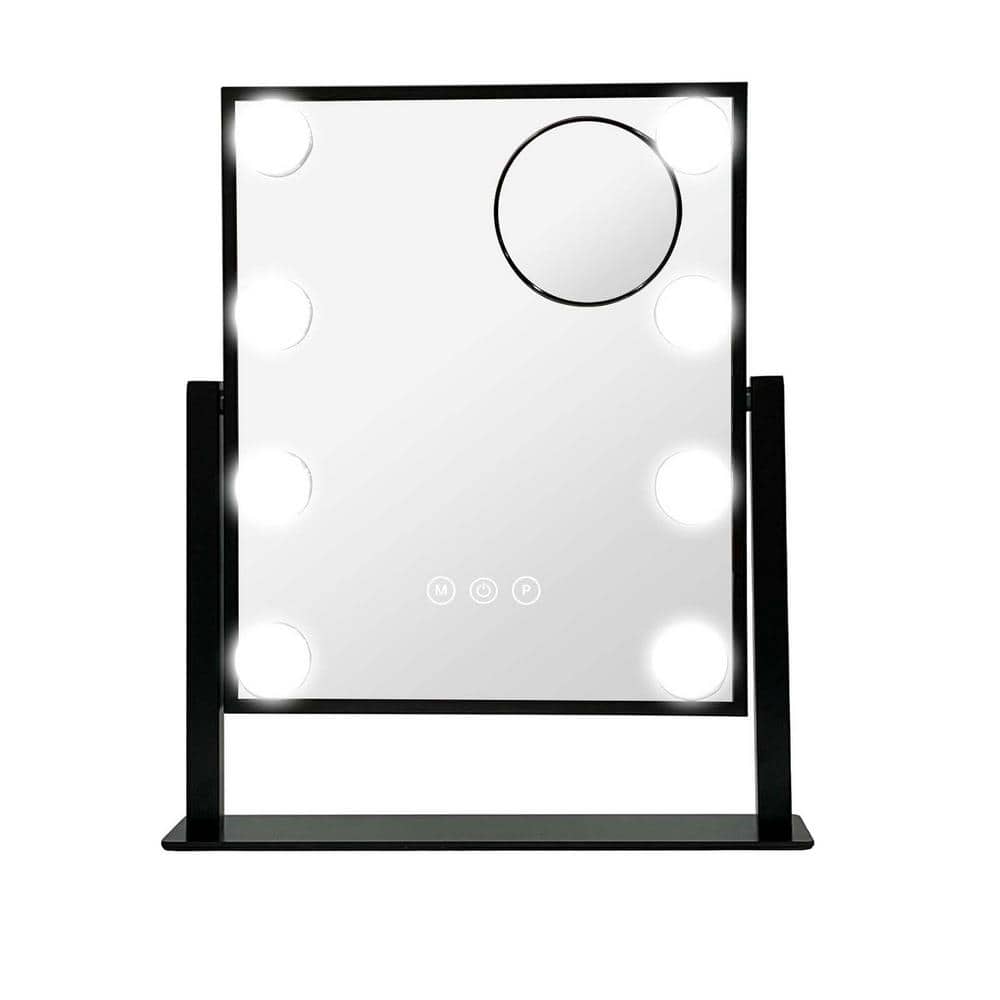 12 in. W x 14 in. H Rectangualr Framed Tabletop Bathroom Vanity Mirror in B