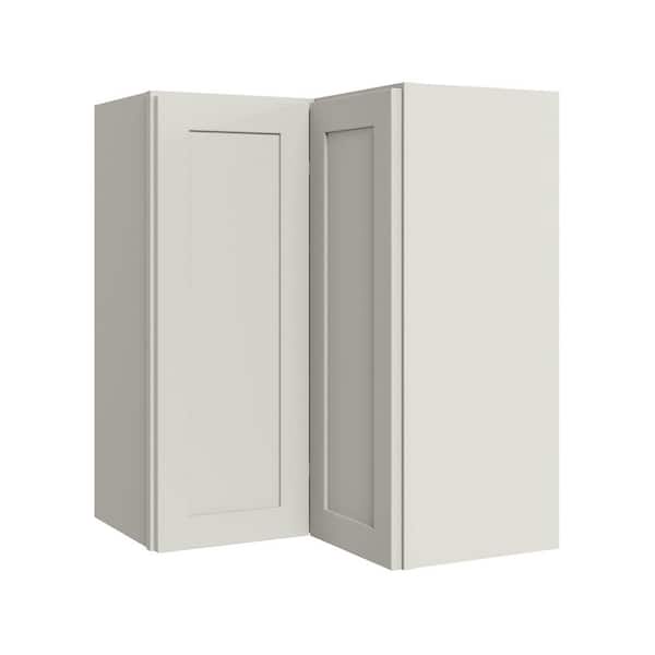 Thornton 24 in. W x 12 in. D x 30 in. H Assembled Plywood Right Corner Standard Kitchen Cabinet in Moonshine