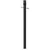 SOLUS 7 ft. Black Outdoor Lamp Post, Traditional In Ground Light Pole ...