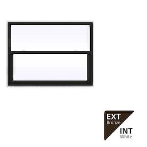JELD-WEN 42 in. x 36 in. V-2500 Series Bronze Exterior/White