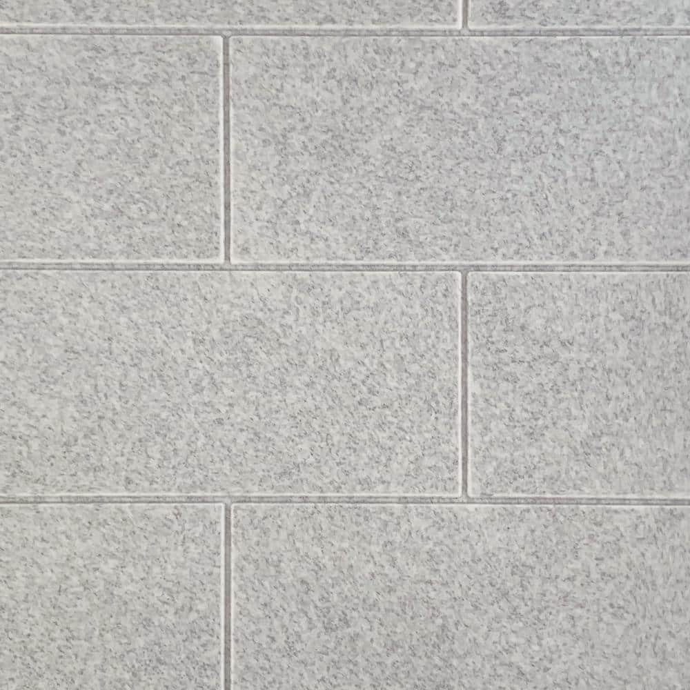 Gray Beach Subway Tile 36" x 60" x 96" Shower Wall Kit