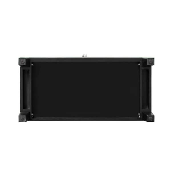 33 in. W x 29.13 in. H rectangle Mirror Large Nightstand with 3 Storage Drawers