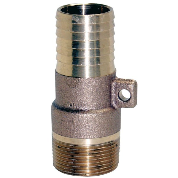 Water Source 1 in. Brass Male Insert Adapter with Rope Loop
