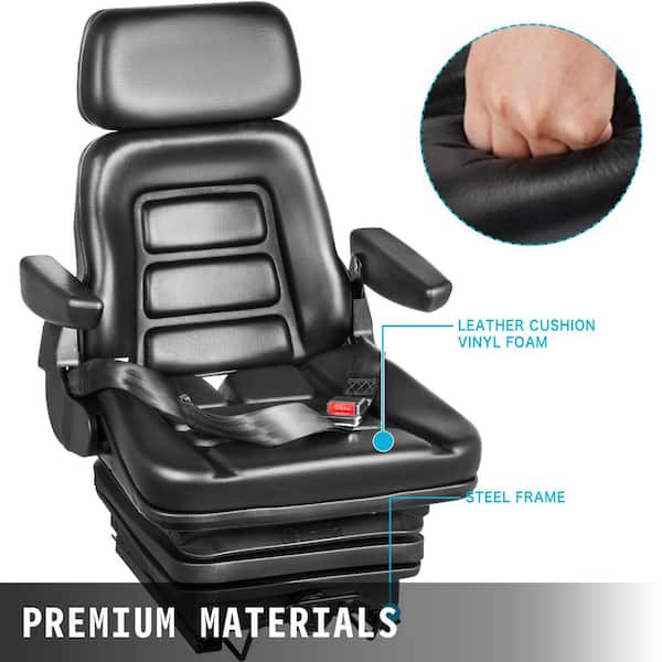 Pro-Ride Truck Seat - Gray Leather - Aftermarket Truck Parts