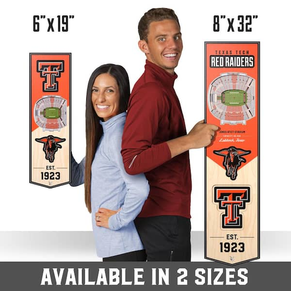 Texas Tech Red Raiders Brown Framed Logo Jersey Display Case