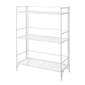 Designs2Go White 3-Tier Metal Wire Shelving Unit (25 in. W x 33 in. H x 11 in. D)