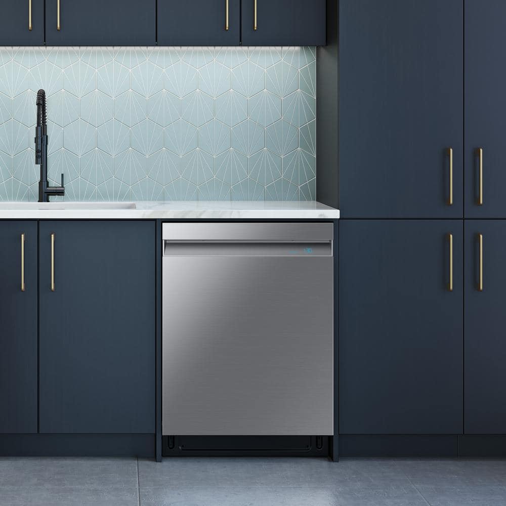 Stainless Steel Smart Built-In Dishwasher with Wi-Fi and 3 Racks