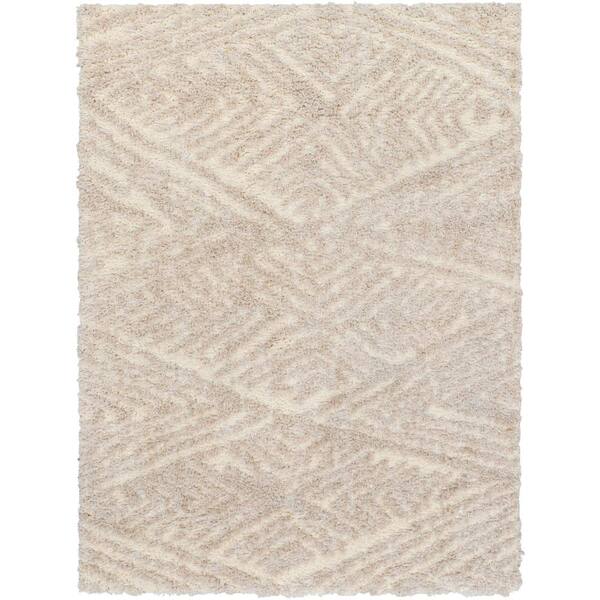 Livabliss Everton Plus Cream/Beige Abstract 5 ft. x 7 ft. Indoor Area Rug