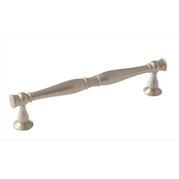 Crawford 6-5/16 in. (160mm) Traditional Satin Nickel Bar Cabinet Pull