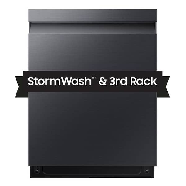 Samsung Smart 46 dBA Dishwasher with StormWash and AutoRelease Door in Matte Black