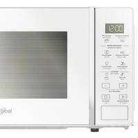 18 in. 0.7 cu. ft. Countertop Microwave in White with Auto-Cleaning Function