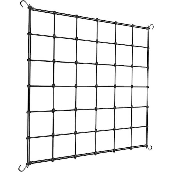 ATENGNES 3 ft. x 3 ft. Elastic Trellis Netting with 4-Hooks for Climbing Plants, Vegetables, Fruits, and Flowers