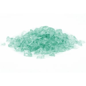 1/2 in. 20 lb. Medium Aqua Landscape Glass