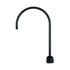 One Light 26 in. Satin Black Post Adapter