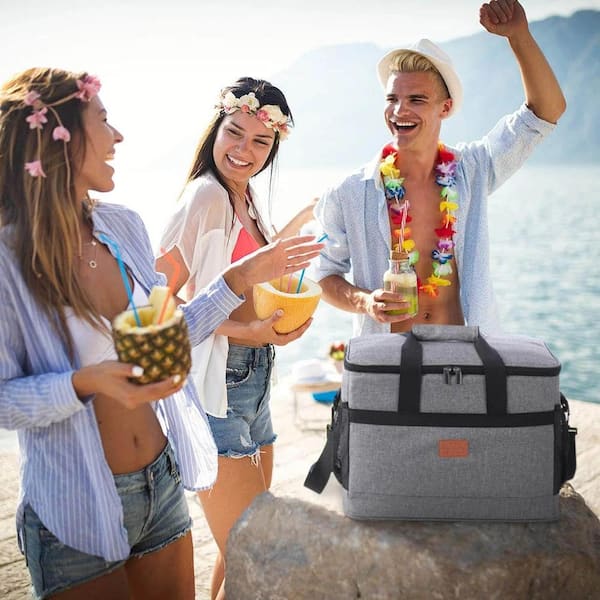 ITOPFOX 34 qt. Soft Cooler Bag with Hard Liner Insulated Picnic
