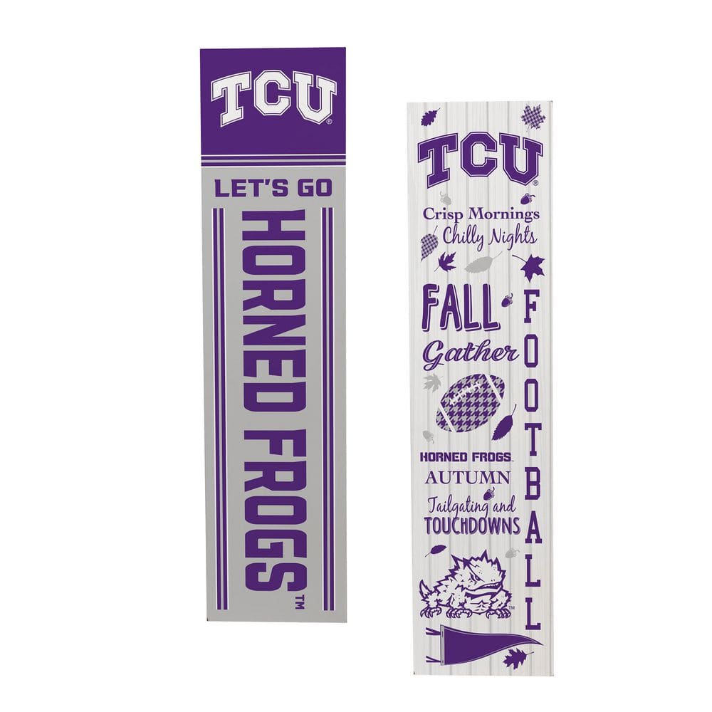 47 in. Double Sided Leaner Fall Seasonal Porch Sign, Texas Christian University price history on PriceWatchPro