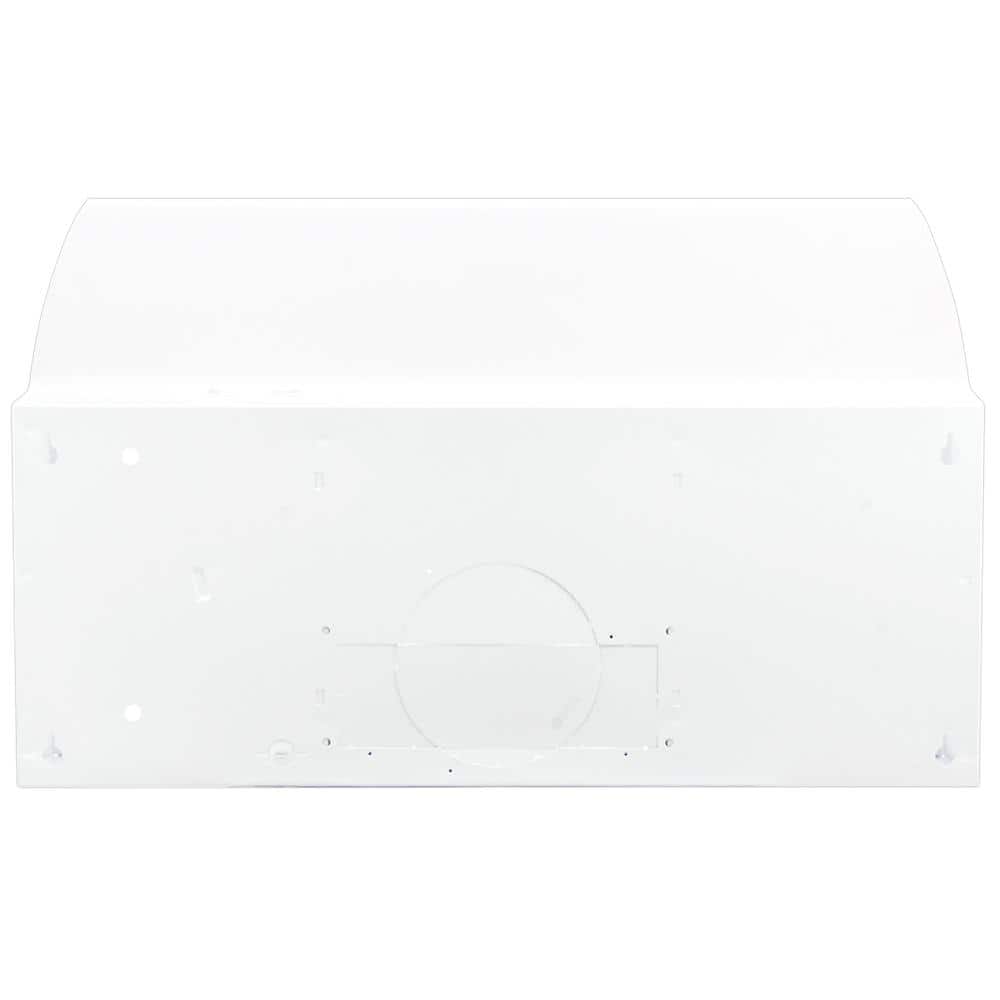 White 24-Inch Convertible Under Cabinet Range Hood with Light