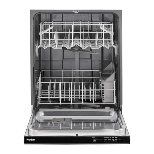 24 in. in Black Top Control Dishwasher