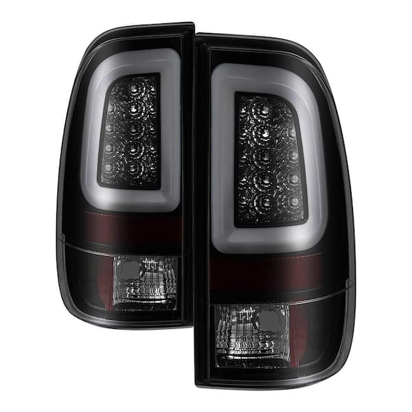 F250/350/450/550 Super Duty 99-07 Version 2 LED Tail Lights Spyder Ford F150 Styleside 97-03 Black
