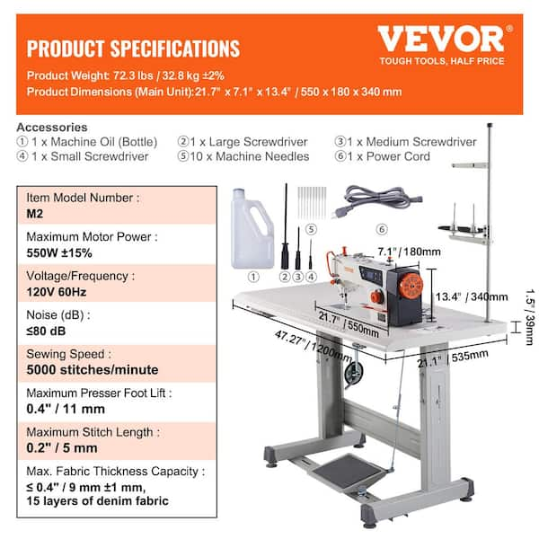 Heavy Duty Sewing Machine table with motor. fashion