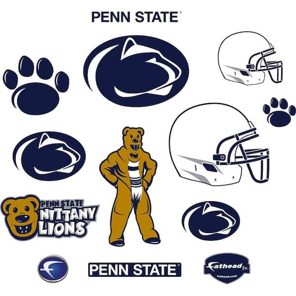 Fathead 40 in. x 27 in. Penn State Nittany Lions Team Logo Assortment Wall Decal