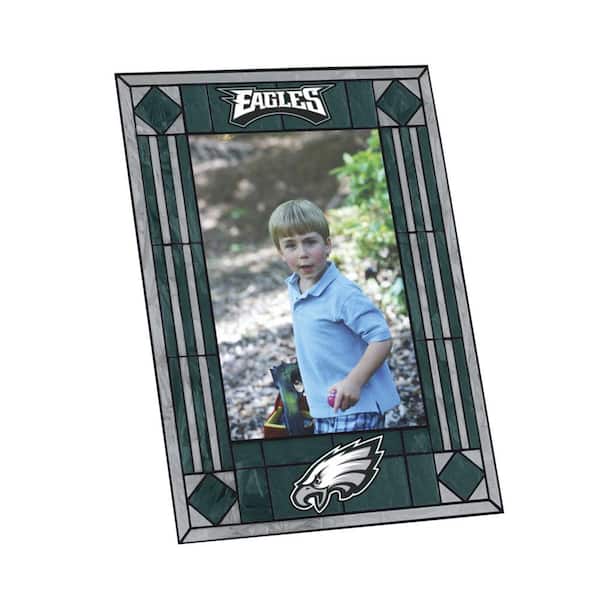 The Memory Company NFL - 4 in. x 6 in. Eagles Gloss Multi Color Art Glass Picture Frame