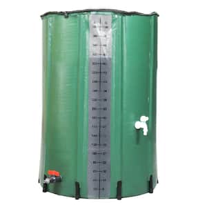 100 Gal. Rain Barrel Water Collection With Scale in Green