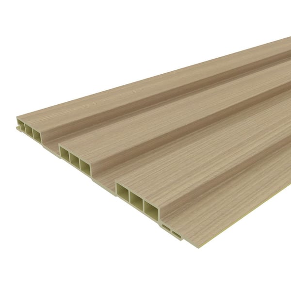 Walls 9/16 in. x 8-1/16 in. x 10 ft. Medium Raised Fennec Beach Square Edge Recycled PVC Wall Paneling (8-Pack)
