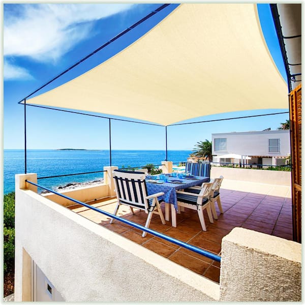 190 GSM Rectangle Sun Shade Sail with Rectangle Kit