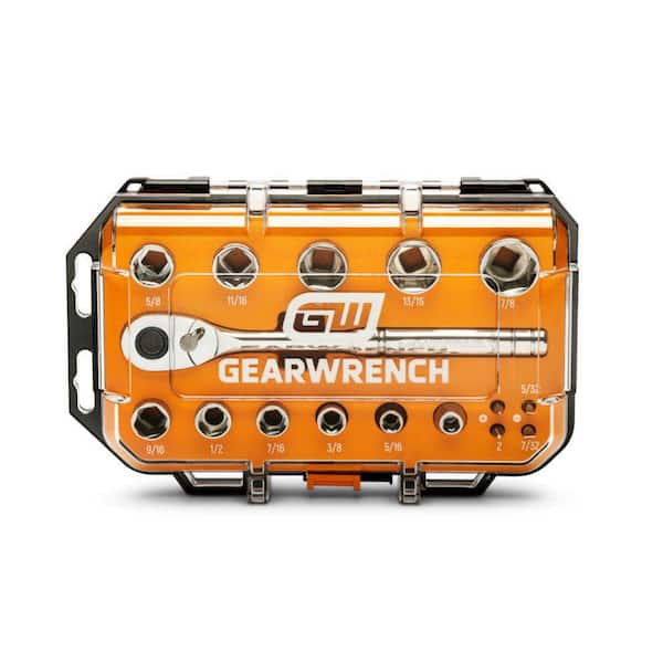 3/8 in. Drive 72-Tooth 6-Point SAE Mechanics Tool Set (16-Piece)