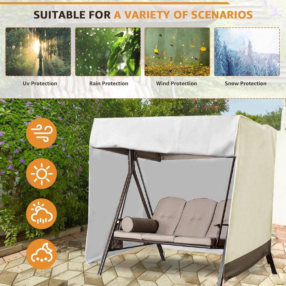 Off-White Non-Corrosive Outdoor Furniture Cover