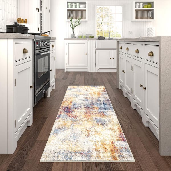 Chelsea Abstract Multi 2 ft. x 8 ft. Indoor Runner Rug