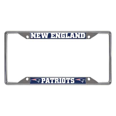 NFL - New England Patriots Chromed Stainless Steel License Plate Frame