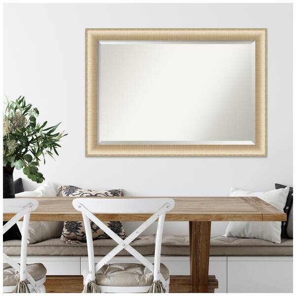 Amanti Art Elegant Brushed Honey 40.75 in. H x 28.75 in. W Framed