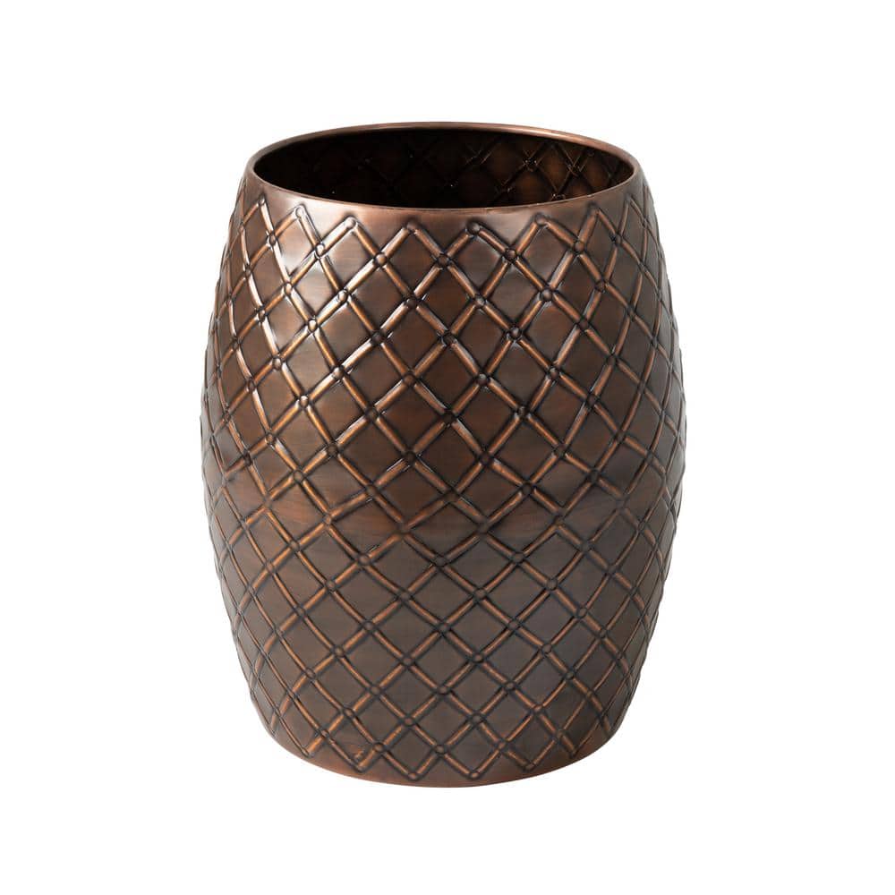 Braga Copper Finish Steel Stool Table Planter