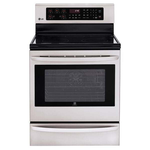 LG 6.3 cu. ft. Single Oven Electric Range with Self-Cleaning Convection Oven in Stainless Steel