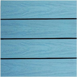 UltraShield Naturale 1 ft. x 1 ft. Quick Deck Outdoor Composite Deck Tile in Grecian Blue (10 sq. ft. Per Box)