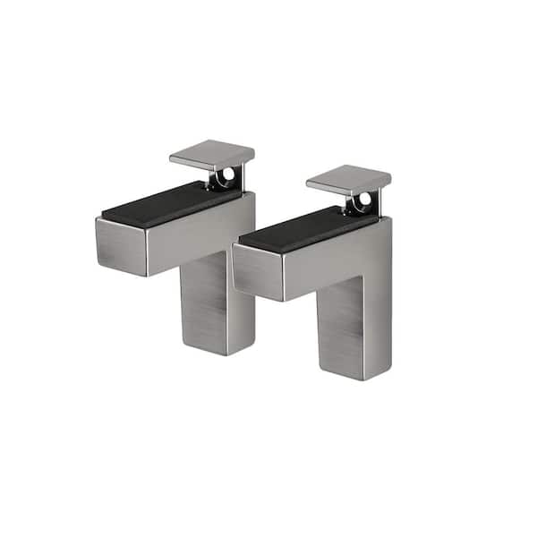 ELIOT 0.2 in.-1.6 in. Stainless Adjustable Shelf Bracket (2-Pack)