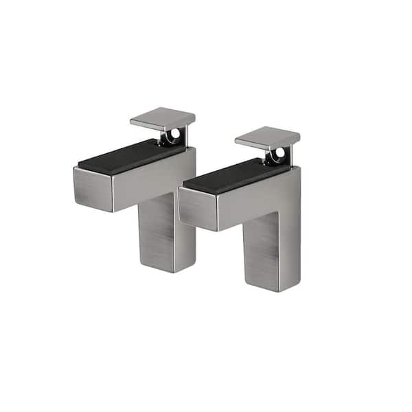 Dolle ELIOT 0.2 in.-1.6 in. Stainless Adjustable Shelf Bracket (2-Pack)  15514 - The Home Depot