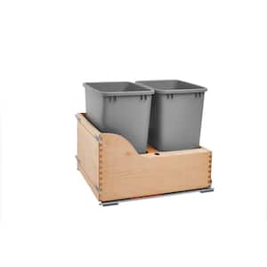 Double 35 Qt. Pullout Waste Container