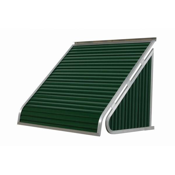NuImage Awnings 3 ft. 3500 Series Aluminum Window Fixed Awning (24 in. H x 20 in. D) in Fern Green