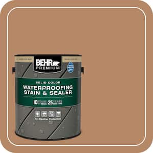 BEHR PREMIUM 1 gal. #SC-134 Curry Solid Color Waterproofing